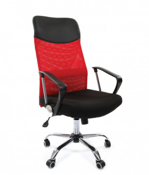 Кресло для руководителя  CHAIRMAN 610 (15-21 черный/сетка красный) в Нижней Туре - nizhnyaya-tura.germes-mebel.ru | фото