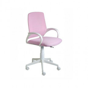 Кресло Ирис White сетка/ткань розовая в Нижней Туре - nizhnyaya-tura.germes-mebel.ru | фото