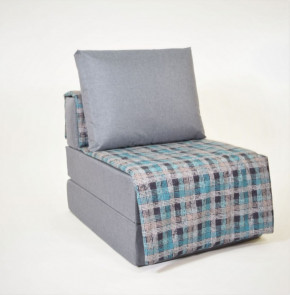 Кресло-кровать бескаркасное Харви (серый-квадро азур) в Нижней Туре - nizhnyaya-tura.germes-mebel.ru | фото