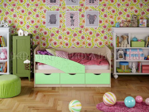 Кровать Бабочки (Салатовый матовый) 1600 в Нижней Туре - nizhnyaya-tura.germes-mebel.ru | фото