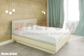 Кровать КР-1014 с мягким изголовьем в Нижней Туре - nizhnyaya-tura.germes-mebel.ru | фото