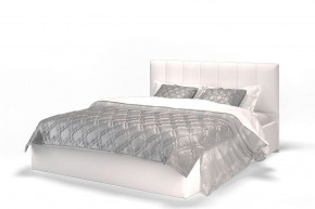 Кровать Элен 1600 + основание с ПМ (Vega white) белый в Нижней Туре - nizhnyaya-tura.germes-mebel.ru | фото