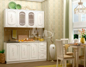 ЛИЗА-2 Кухонный гарнитур 1,7 Белый глянец холодный в Нижней Туре - nizhnyaya-tura.germes-mebel.ru | фото