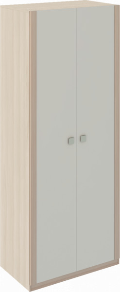 Шкаф 2 двери Глэдис М22 (ЯШС/Белый) в Нижней Туре - nizhnyaya-tura.germes-mebel.ru | фото