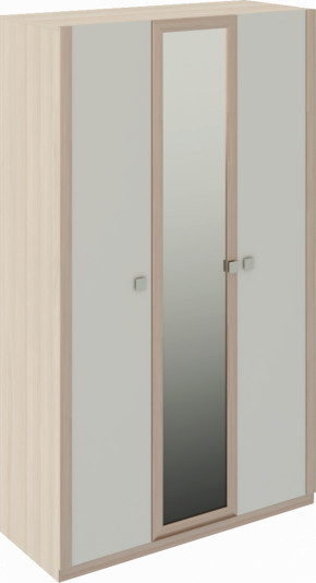 Шкаф 3 двери Глэдис М23 (ЯШС/Белый) в Нижней Туре - nizhnyaya-tura.germes-mebel.ru | фото