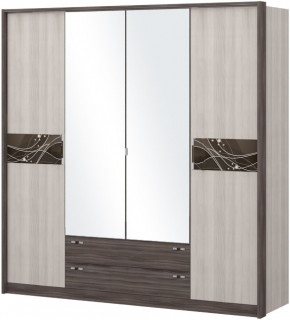 Шкаф 4-х дверный с зеркалом Шк69.2 МС Николь в Нижней Туре - nizhnyaya-tura.germes-mebel.ru | фото