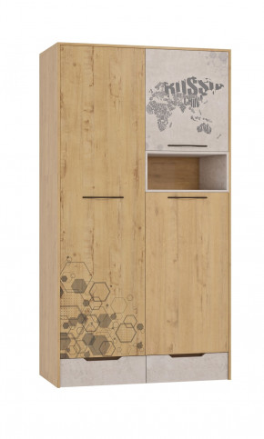 Шкаф для одежды 3 двери и 2 ящика Шк134.0 ДС Стэнфорд в Нижней Туре - nizhnyaya-tura.germes-mebel.ru | фото
