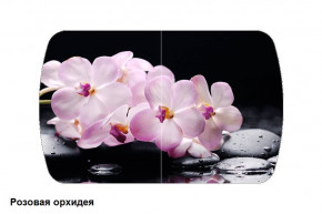 Стол Бостон 900*600 (опоры Брифинг) Стекло/фотопечать Розовая Орхидея в Нижней Туре - nizhnyaya-tura.germes-mebel.ru | фото