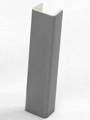 Торцевая заглушка  для цоколя h100 мм (Алюминий, Белый, Черный, Сонома) в Нижней Туре - nizhnyaya-tura.germes-mebel.ru | фото