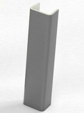 Торцевая заглушка для цоколя h150 мм Цвет Алюминий (Алюминий, Белый, Черный, Сонома) в Нижней Туре - nizhnyaya-tura.germes-mebel.ru | фото
